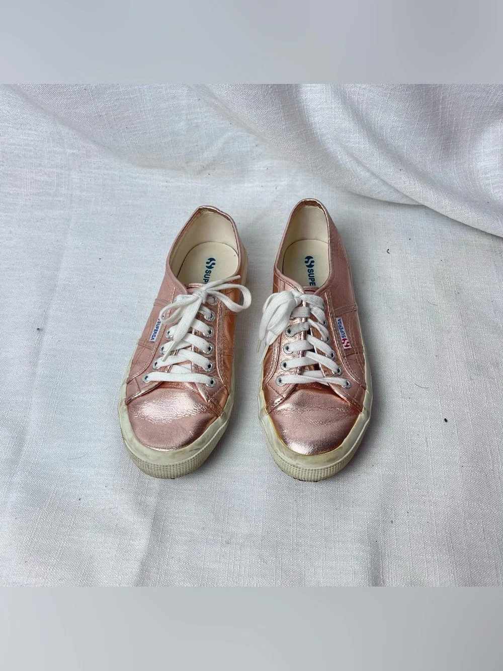 Superga Metallic Rose Gold Sneakers Women’s 9.5 (EU 39.5)